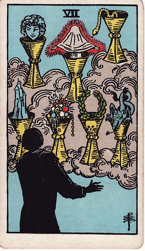 Seven of Cups tarot card